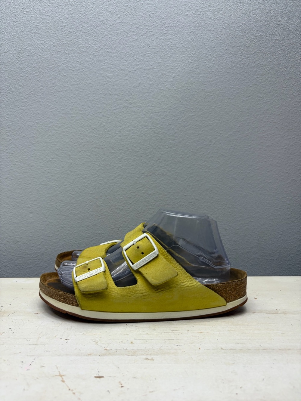 Birkenstock Yellow Leather Arizona Sandals Size 39